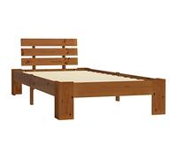 vidaXL Giroletto Marrone Miele in Legno Massello di Pino 90x200 cm