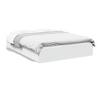 vidaXL Giroletto con Cassetti Bianco 120x190 cm in Legno Multistrato