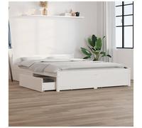 VIDAXL - Giroletto Con Cassetti Bianco 140x190 Cm