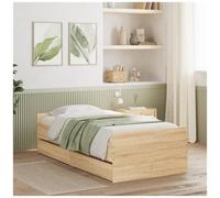 vidaXL Giroletto con Cassetti Rovere Sonoma 100x200 cm
