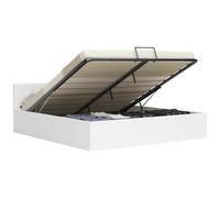 VIDAXL - Giroletto Con Contenitore Idraulico Bianco Similpelle 180x200cm