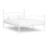 VIDAXL - Giroletto Con Doghe Bianco In Metallo 120x200 Cm
