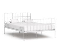 VIDAXL - Giroletto Con Doghe Bianco In Metallo 120x200 Cm