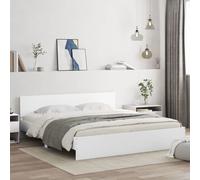 vidaXL Giroletto con LED senza Materasso Bianco 180x200 cm