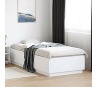 vidaXL Giroletto con Luci LED Bianco 90x200 cm in Legno Multistrato