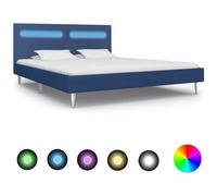 VIDAXL - Giroletto Con Luci Led Blu In Tessuto 180x200 Cm