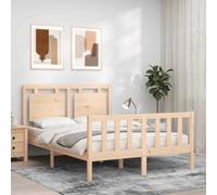 vidaXL Giroletto con Testiera 120x200 cm in Legno Massello