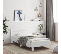 VIDAXL - Giroletto Con Testiera Bianco 100x200 Cm In Legno Multistrato - SPEDIZIONE GRATUITA