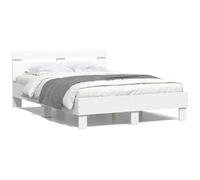 VIDAXL - Giroletto Con Testiera Bianco 120x200 Cm In Legno Multistrato