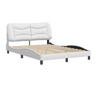 vidaXL Giroletto con Testiera Bianco 120x200 cm in Similpelle