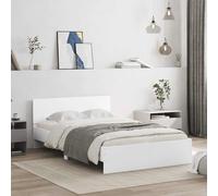 vidaXL Giroletto con Testiera Bianco 135x190 cm