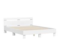 vidaXL Giroletto con Testiera Bianco 140x200 cm in Legno Multistrato