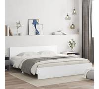 vidaXL Giroletto con Testiera Bianco 160x200 cm