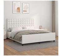 VIDAXL - Giroletto Con Testiera Bianco 160x200 Cm In Similpelle