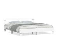 vidaXL Giroletto con Testiera Bianco 180x200 cm in Legno Multistrato