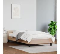 vidaXL Giroletto con Testiera Cappuccino 100x200 cm in Similpelle