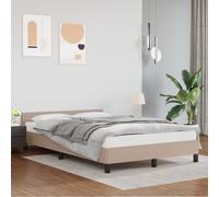 vidaXL Giroletto con Testiera Cappuccino 140x190 cm in Similpelle