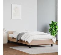 vidaXL Giroletto con Testiera Cappuccino 90x190 cm in Similpelle