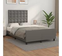 vidaXL Giroletto con Testiera Crema 120x200 cm in Similpelle