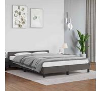 vidaXL Giroletto con Testiera Crema 140x190 cm in Similpelle
