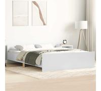 vidaXL Giroletto con Testiera e Pediera Bianco 120x190 cm