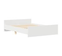 vidaXL Giroletto con Testiera e Pediera Bianco 135x190 cm