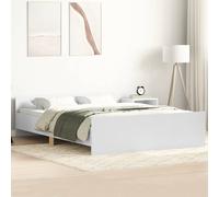 vidaXL Giroletto con Testiera e Pediera Bianco 140x200 cm