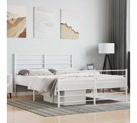 AX Giroletto Bianco 196x125x90cm Testiera Pediera Doghe Ospiti Dormire 0k 352383