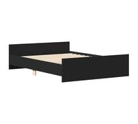 vidaXL Giroletto con Testiera e Pediera Nero 120x200 cm