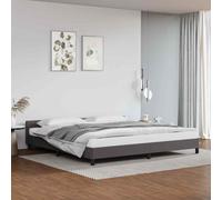 VIDAXL - Giroletto con Testiera senza Materasso Grigio 200x200 cm - SPEDIZIONE GRATUITA