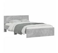 vidaXL Giroletto con Testiera Grigio Cemento 120x190 cm