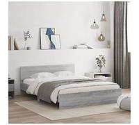 VIDAXL - Giroletto Con Testiera Grigio Sonoma 140x200 Cm