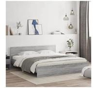 vidaXL Giroletto con Testiera Grigio Sonoma 200x200 cm