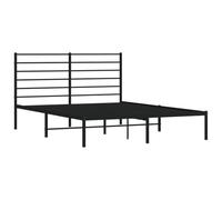 AX Giroletto Nero 207x125x90cm Testiera Doghe Ospiti Elegante Dormire New 352317