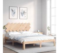 vidaXL Giroletto con Testiera King Size in Legno Massello