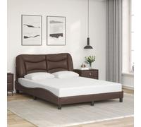vidaXL Giroletto con Testiera Marrone 120x200 cm in Similpelle