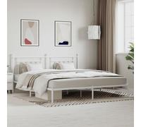 AX Giroletto Bianco 207x206x97cm Testiera Pediera Doghe Letto Ospiti News 353593