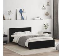 vidaXL Giroletto con Testiera Nero 120x190 cm