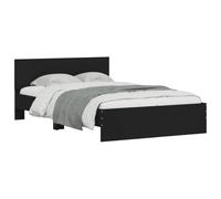 vidaXL Giroletto con Testiera Nero 120x200 cm