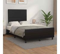 VIDAXL - Giroletto Con Testiera Nero 120x200 Cm In Similpelle - SPEDIZIONE GRATUITA