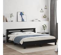 vidaXL Giroletto con Testiera Nero 180x200 cm in Legno Multistrato