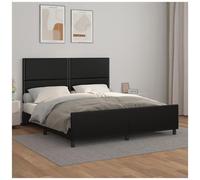 VIDAXL - Giroletto Con Testiera Nero 180x200 Cm In Similpelle