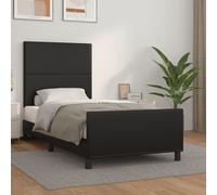 vidaXL Giroletto con Testiera Nero 80x200 cm in Similpelle