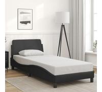 vidaXL Giroletto con Testiera Nero 90x190 cm in Similpelle