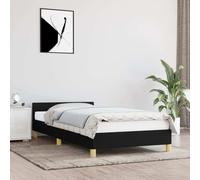 AX Giroletto Nero 203x93x50cm Testiera Doghe truciolare Letto Dormire 0k 347385
