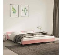 VIDAXL - Giroletto Con Testiera Rosa 180x200 Cm In Velluto - SPEDIZIONE GRATUITA