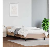 vidaXL Giroletto con Testiera Cappuccino 100x200 cm in Similpelle