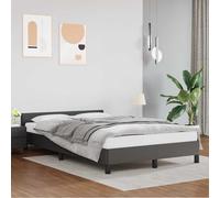 vidaXL Giroletto con Testiera Crema 120x200 cm in Similpelle