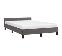 vidaXL Giroletto con Testiera senza Materasso Grigio 120x200 cm