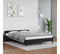 VIDAXL - Giroletto Con Testiera Nero 140x190 Cm In Similpelle - SPEDIZIONE GRATUITA